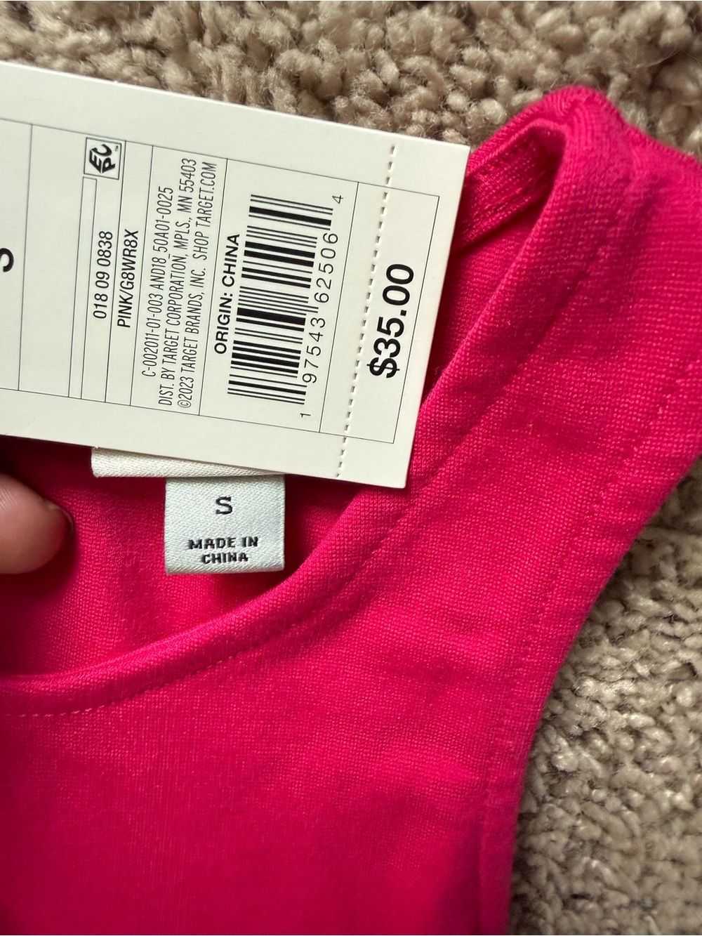 Target Hot Pink Sleeveless Maxi Dress - Picture 3 of 3